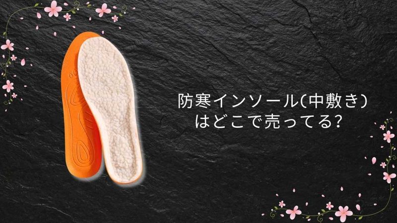 防寒インソール(中敷き)